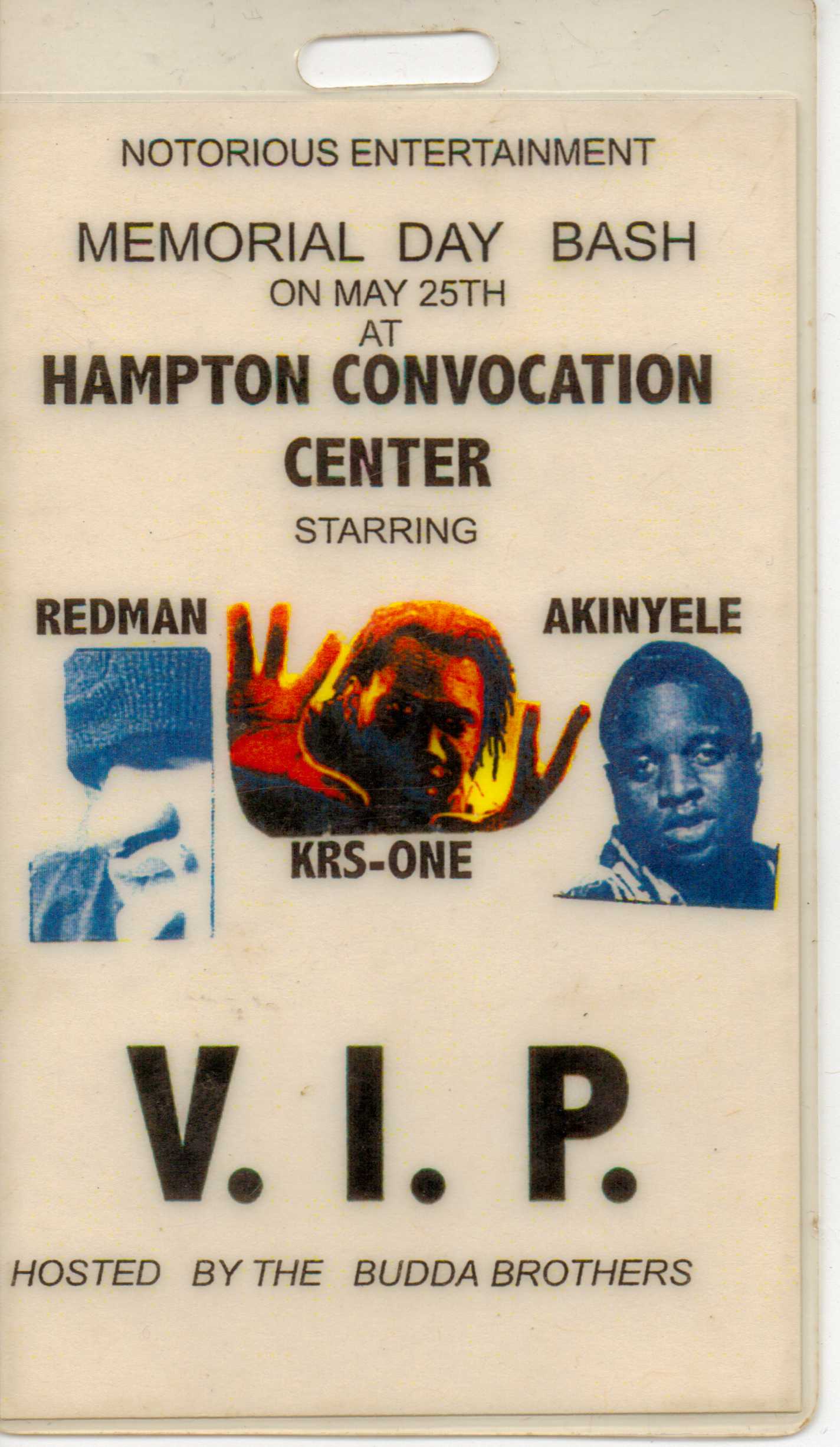 VIP pass for Hampton Convocation Center memorial day bash